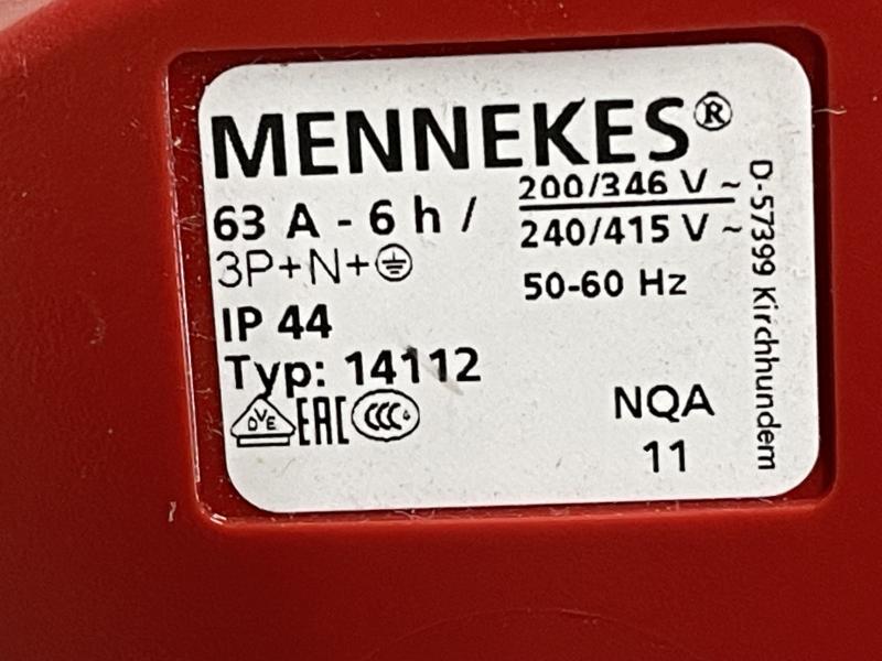 CEE Kupplung 63 Amp. für CEE-Stecker