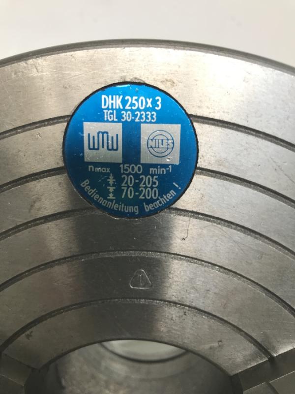3-Backen Planspiral Drehfutter