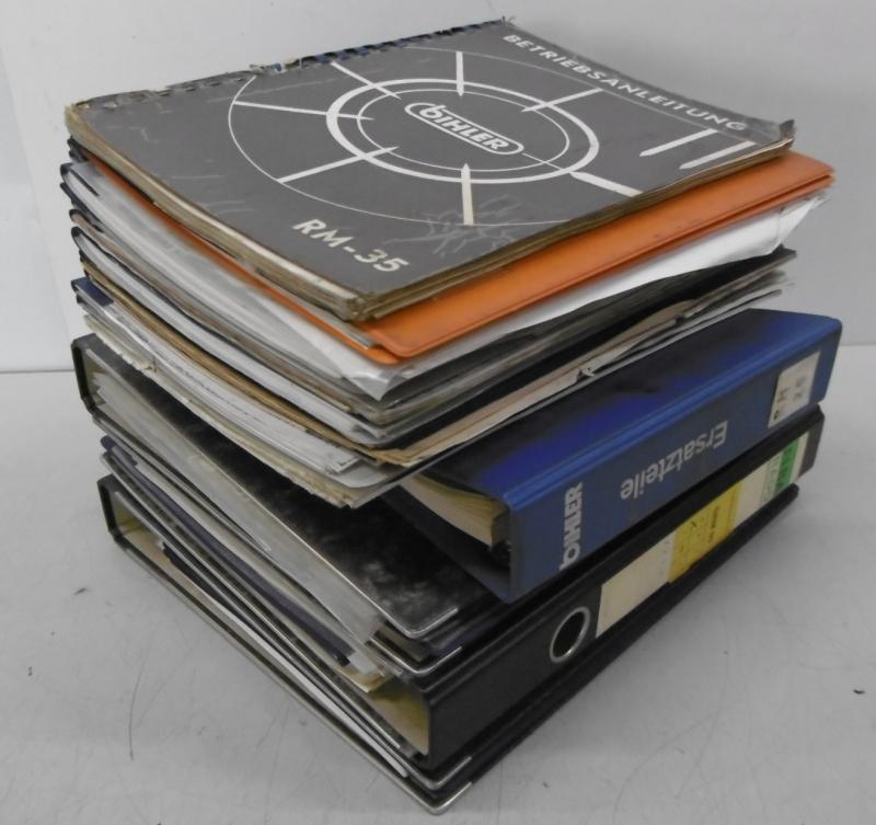 Betriebsanleitungen für verschiedene Stanzbiege- und Schweißautomaten mit Motorhaspel BIHLER 