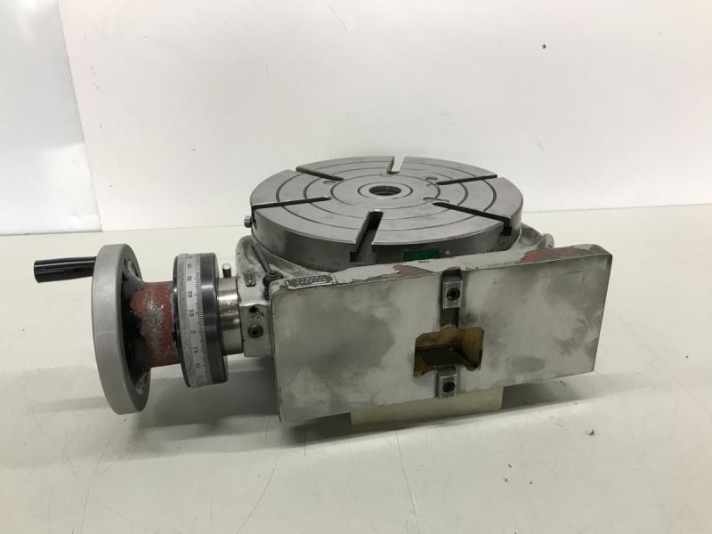 Rundtisch, Rundteiltisch mit Kurbel und Skala zum direkten + indirekten Teilen, Vertikal+Horizontal