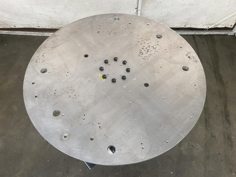 Wendetisch, 180° Rasttisch, Drehtisch mit Aluminiumplatte