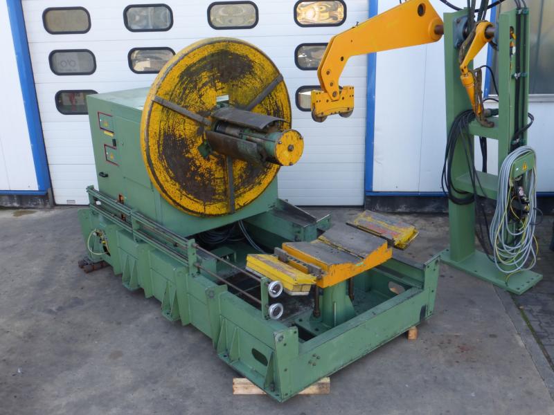 Bandanlage, Abwickelhaspel und Richtmaschine Bandanlage, Abwickelhaspel und Richtmaschine