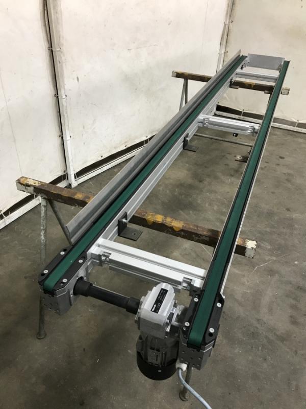 Förderband aus Aluminium-Systemprofil Gurtförderer, Kleingutförderband, Bandstrecke, Teileförderer