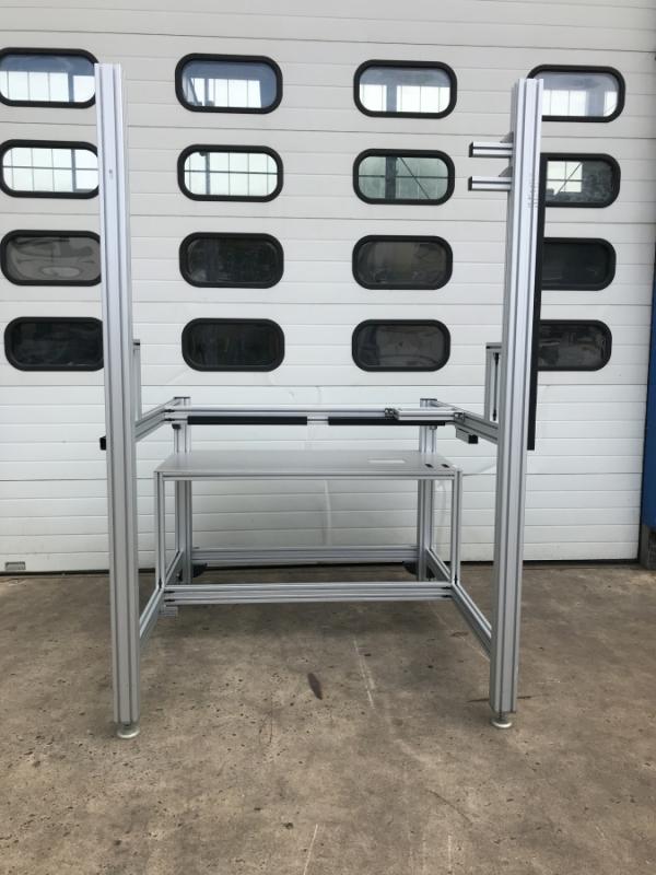 Gestell aus Aluminium Systemprofil, Aluregal, Aluminiumgestell, Alugestell - 126 kg