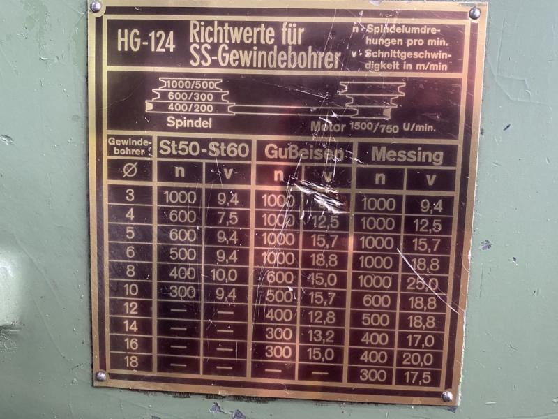 Innengewindeschneidmaschine, Gewindeschneidmaschine