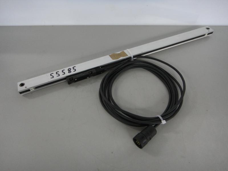 Glasmaßstab, Maßstab mit Glaslineal für Positionsanzeige