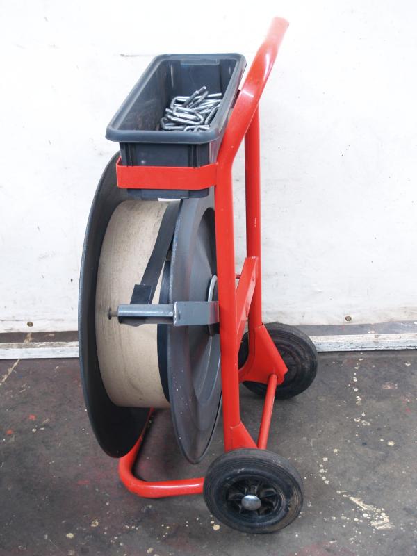 Abrollwagen für Kunststoff-Verpackungsband, Kunststoffverpackungsband, PET Umreifungsband