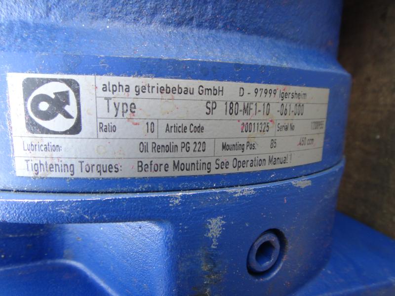 Permanentmagnet Bürstenloser Servomotor mit ALPHA Stirngetriebe