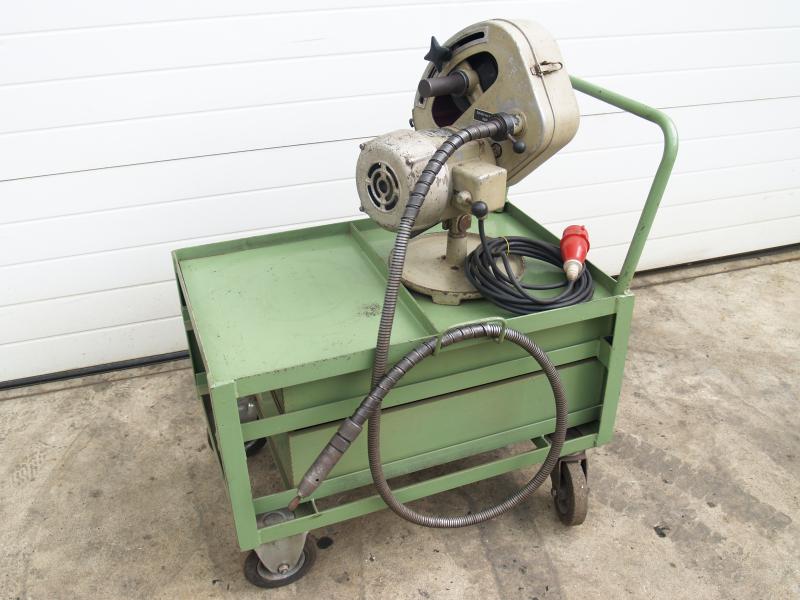 Mehrdrehzahlmaschine mit biegsamer Welle, Handgriff-Geradschleifer mit Spannzange Ø 6 mm