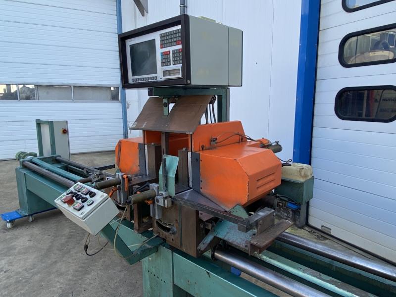 NC Doppelgehrungssäge mit 2 Sägeaggregaten für ALU, Buntmetalle und Kunsstoffe - DEFEKT