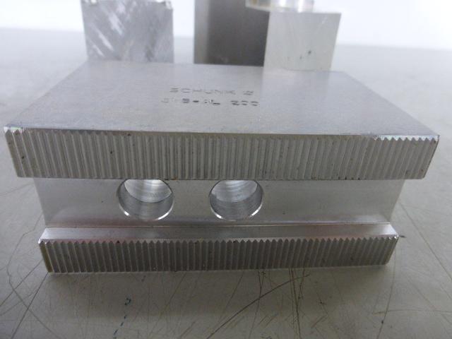 Futterbacken, Aluminiumbacken für 3-Backen Kraftspannfutter Ø 200 mm mit 90° Spitzverzahnung