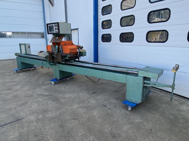 NC Doppelgehrungssäge mit 2 Sägeaggregaten für ALU, Buntmetalle und Kunsstoffe - DEFEKT