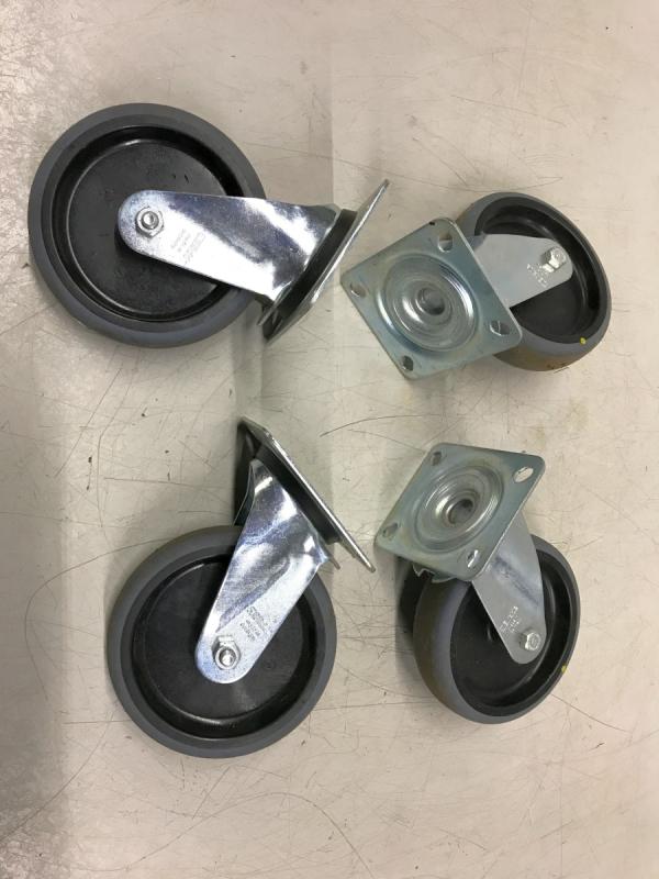 4 Stück Bockrollen, Lenkrollen mit Feststeller, lenkbare Schwerlastrolle für Transportroller 4 Stück Bockrollen, Lenkrollen mit Feststeller, lenkbare Schwerlastrolle für Transportroller