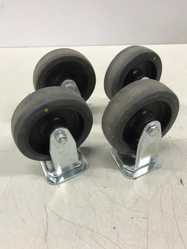 4 Stück Bockrollen für Transportroller (keine Lenkrollen)