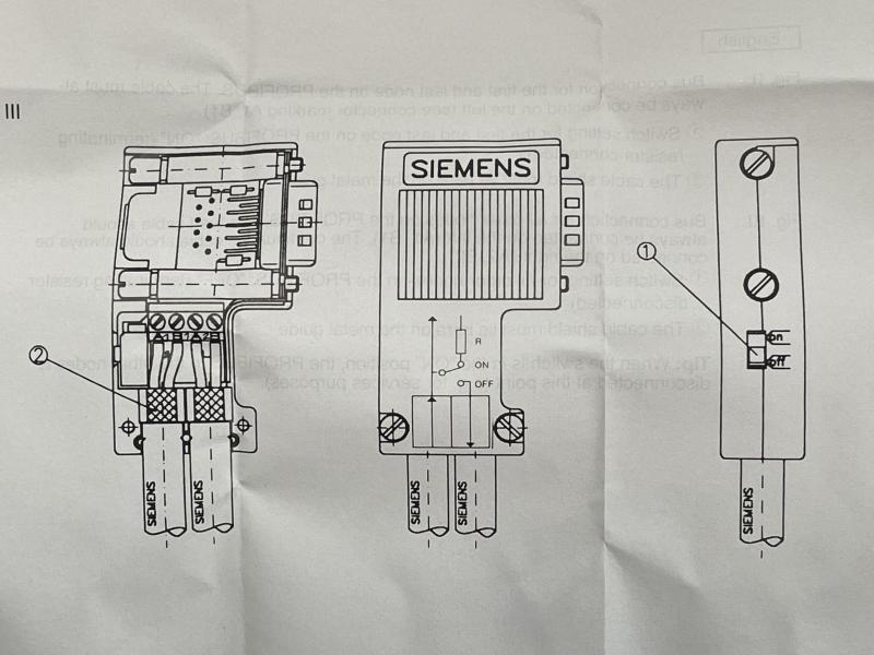 Busanschlußstecker, Busconnector, Profibus DP Siemens Simatic