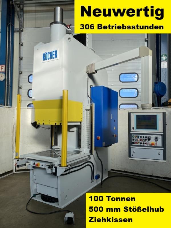 Einständer - Hydraulikpresse mit Ziehkissen