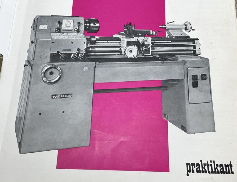 Bedienungsanleitung, Betriebsanleitung, Ersatzteilliste, Stromlaufplan für Drehmaschine