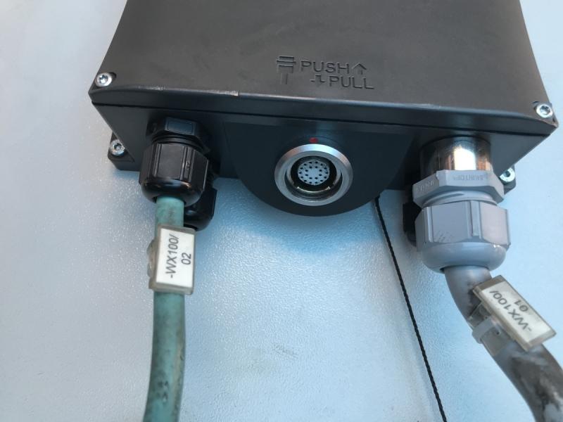 Anschluss-Box, Klemmenbox mit Steckerbuchse für Mobile Panel Serie 170, Mobile Panel 270 für Teach Pendant, Teachbox, Handkommandostation, Handpult