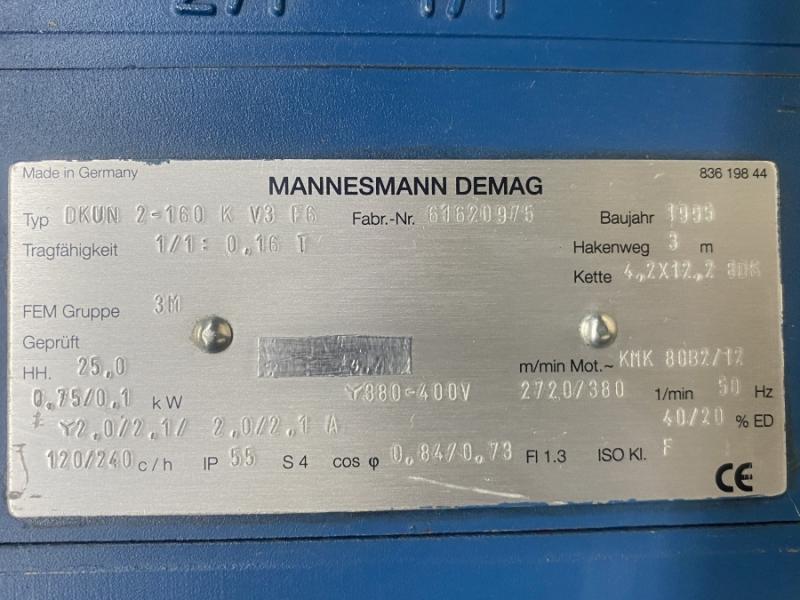 E-Kettenzug, Elektro Hubwerk, Kran 310 kg