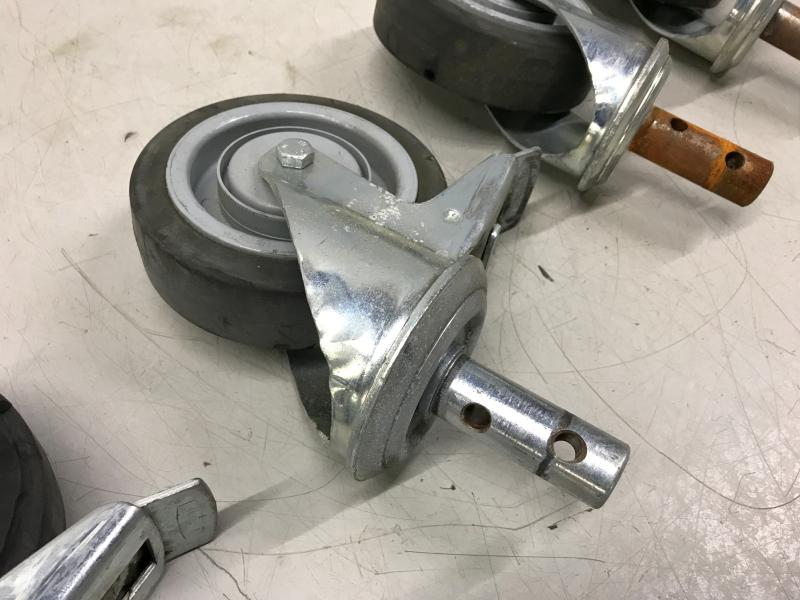 4 Stück Lenkrollen, Stammschwimmer Lenkrolle mit Bolzen Montage