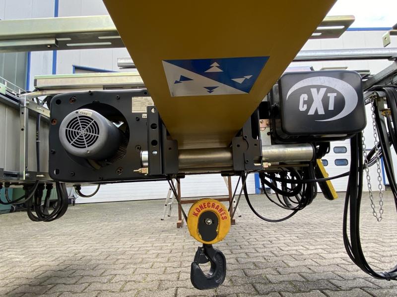 Einträger-Brückenkran mit Hubwerk, Kranbrücke 5 Tonnen, Spurweite 4650 mm