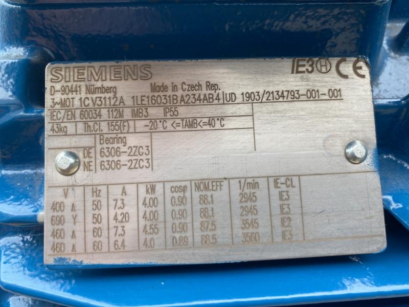 Drehstrom Elektromotor 4 kW Drehstrommotor Kraftstrommotor, E-Motor, Käfigläufer, Asynchronmotor Drehstrom Elektromotor 4 kW Drehstrommotor Kraftstrommotor, E-Motor, Käfigläufer, Asynchronmotor