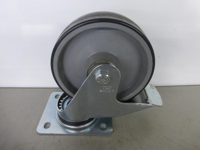 4 Stück Bockrollen, Lenkrollen mit Feststeller, lenkbare Schwerlastrolle für Transportroller