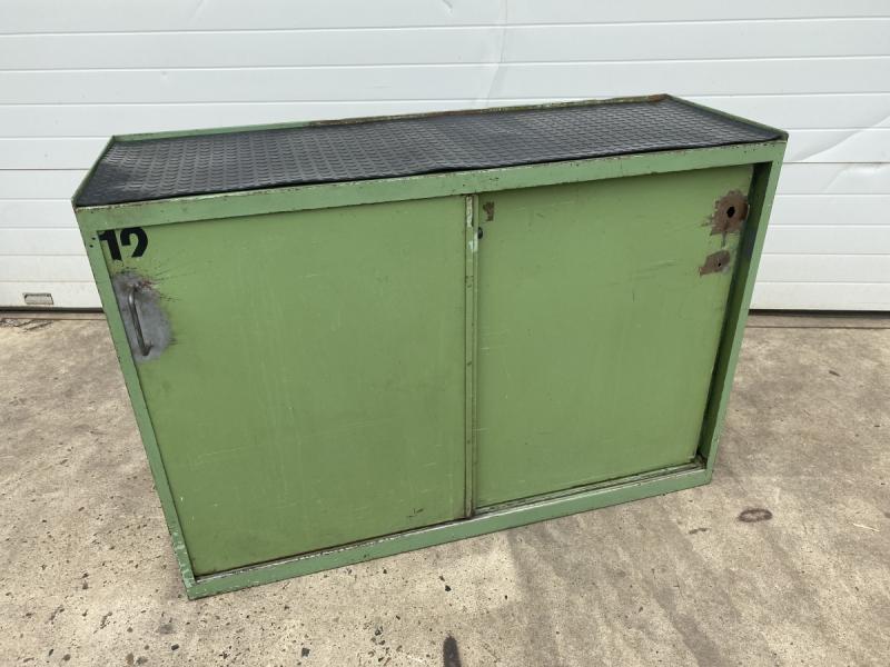 Metallschrank, Werkstattschrank, Lagerschrank mit 2 Schiebetüren
