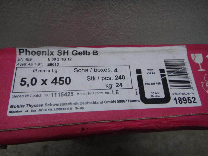 1 Posten = 720 kg Stabelektroden, Schweißelektrode zum Elektroschweißen