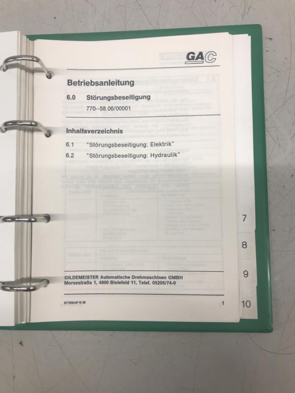 Betriebsanleitung, Bedienungsanleitung, Handbuch, Anleitung, Operation Manual, für CNC Drehmaschine