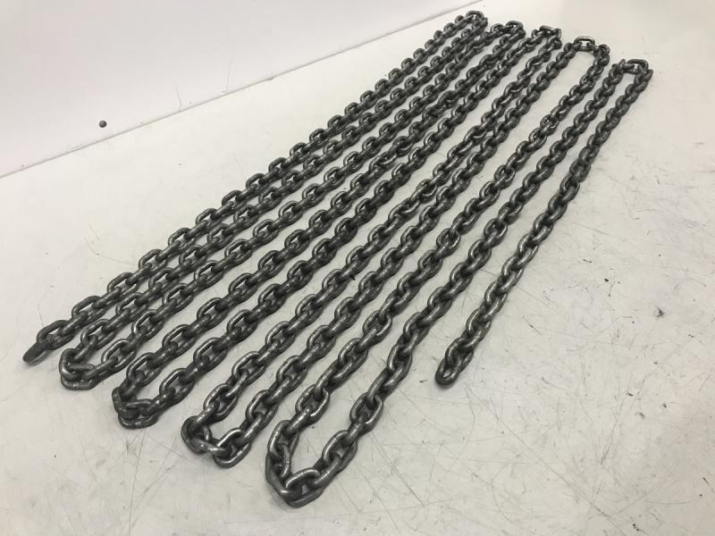 Lastkette für Kran, Anschlagkette, Gliederkette für Kettenzug DEMAG, Galvanisch verzinkte Rundstahlkette