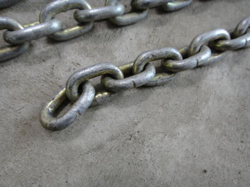 Lastkette für Kran, Anschlagkette, Gliederkette für Kettenzug DEMAG, Galvanisch verzinkte Rundstahlkette
