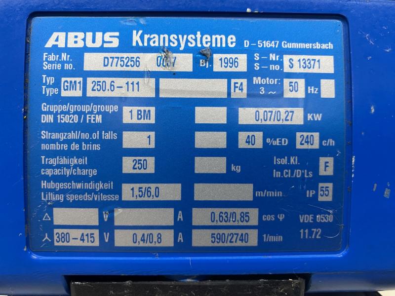 E-Kettenzug Kran