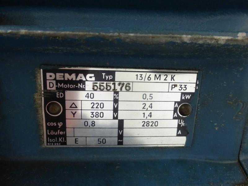 E-Kettenzug, Elektro Hubwerk, Kran