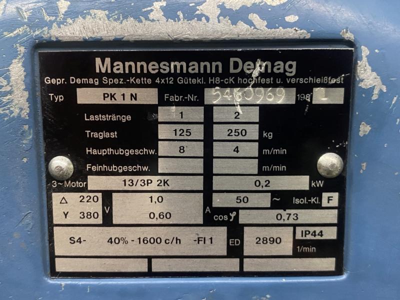 E-Kettenzug Kran