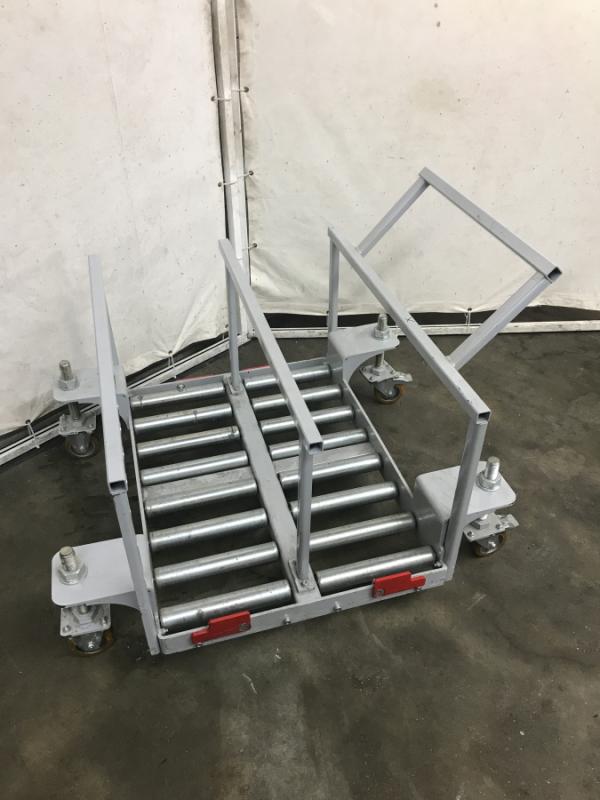 Batterie Wechselgestell, Transportgestell, Lagergestell für Staplerbatterie, Batteriewechselwagen