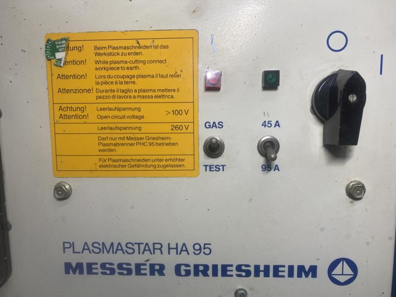 Plasma Schneidgerät, Plasmaschneidmaschine mit Handbrenner BINZEL ABICOR