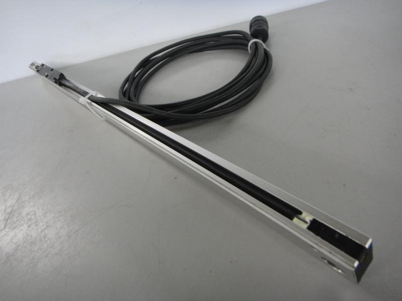 Glasmaßstab, Maßstab mit Glaslineal für Positionsanzeige