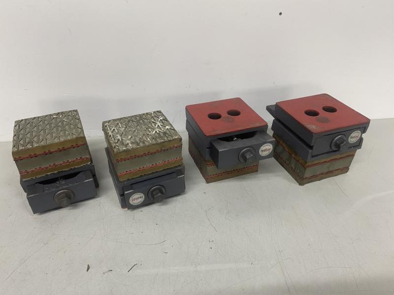 4 Stück Maschinenfüße mit Einstellkeil, Präzisionskeilschuhe