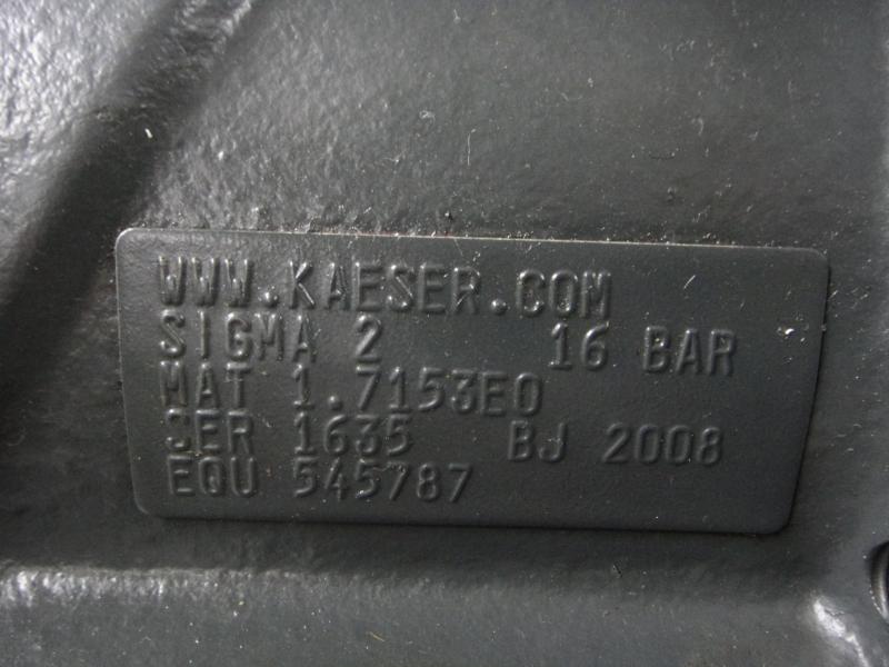 Kompressorblock, Druckstufe, Schraubenverdichter für Schraubenkompressor Kompressorblock, Druckstufe, Schraubenverdichter für Schraubenkompressor