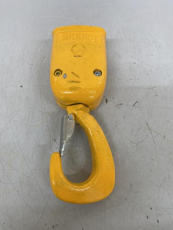 Kranhaken, Hubflasche, Unterflasche für Kettenzug, Lasthaken, 2-strängig