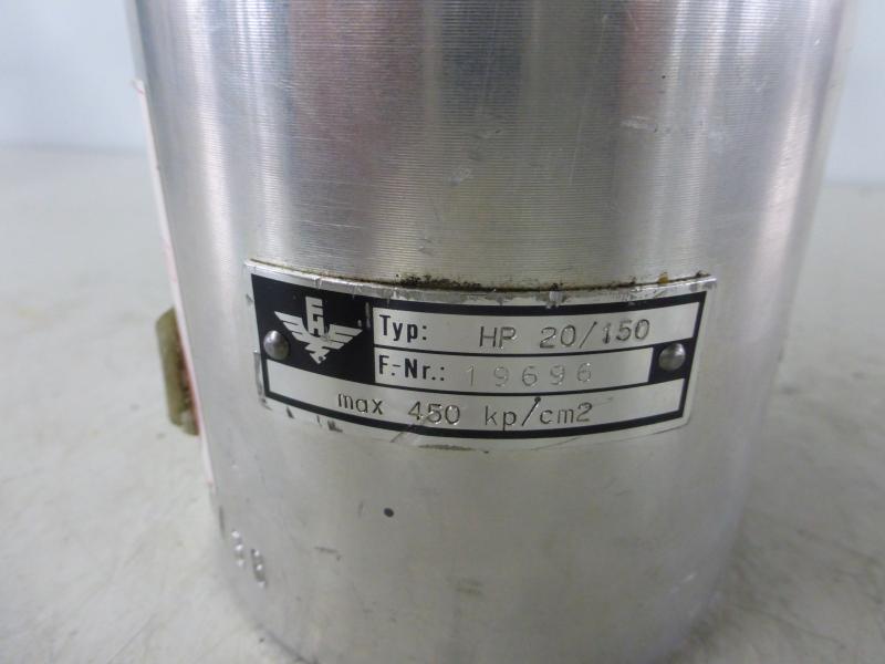Einfachwirkender Leichtmetallzylinder mit Federrückzug, Hydraulikstempel, Hydraulikzylinder, Lukaszylinder, Maschinenheber