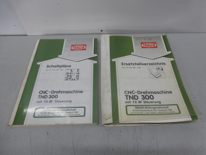 Schaltplan, Schaltpläne, Ersatzteilverzeichniss, Ersatzteilliste, Handbuch, Anleitung für CNC Drehmaschine TRAUB TND 300 mit TX 8F Steuerung