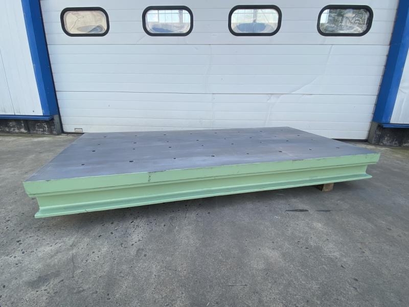 Aufspannplatte, Aufspanntisch, bearbeiteter Stahl Maschinentisch