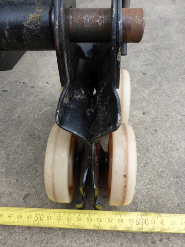 Zweischienenkatze, Handfahrwerk für Kettenzug, Hängekranbahn, Kran Laufkatze, Fahrwerk, Rollfahrwerk