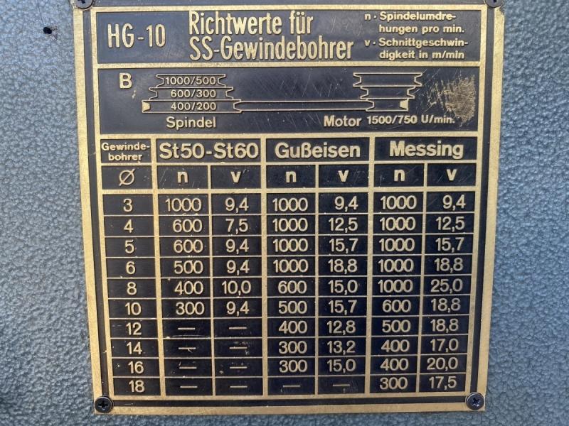 Innengewindeschneidmaschine, Gewindeschneidmaschine