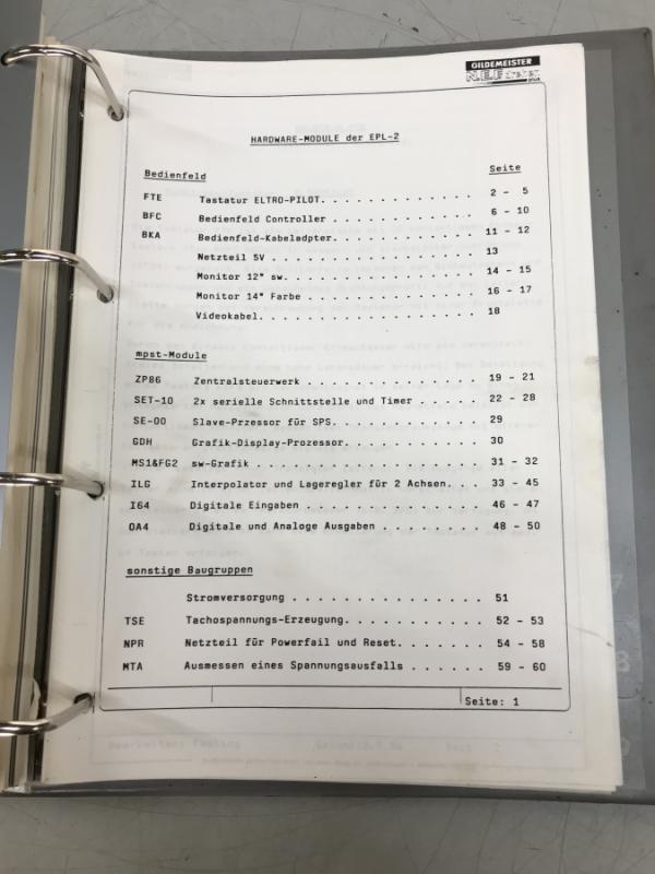 Elektro-Betriebsanleitung, Bedienungsanleitung, Handbuch, Anleitung, Operation Manual, für CNC Drehmaschine