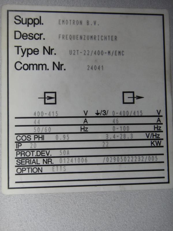 FU- Frequenzumrichter Antriebsumrichter