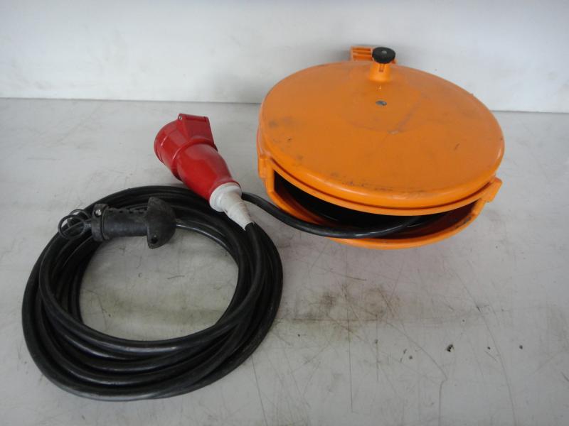 Automatischer Kabelaufroller, Kabeltrommel 400 Volt CEE 16 Ampere