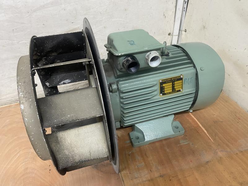 Radialventilator, Lüfter, Dahlander Elektromotor, Drehstrommotor mit 2 Drehzahlen 1,6 kW + 6 kW